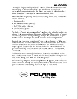 Preview for 4 page of Polaris 340 Edge Owner'S Manual