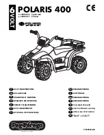 Polaris 400 Princess Use And Care Manual preview