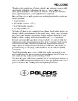 Предварительный просмотр 4 страницы Polaris 500 IQ Shift Owner'S Manual