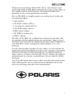 Preview for 3 page of Polaris 550 INDY 144 Owner'S Manual