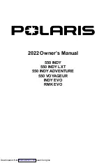 Предварительный просмотр 3 страницы Polaris 550 Indy 2022 Owner'S Manual