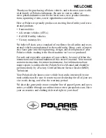 Предварительный просмотр 4 страницы Polaris 600 Fusion Owner'S Manual