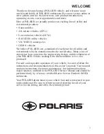 Preview for 3 page of Polaris 600 IQ LXT Owner'S Manual