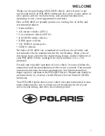 Предварительный просмотр 3 страницы Polaris 600 PRO-RMK Owner'S Manual