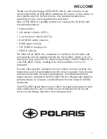 Предварительный просмотр 3 страницы Polaris 600 Switchback Assault Owner'S Manual