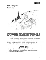 Предварительный просмотр 84 страницы Polaris ATV 2002 Owner'S Manual