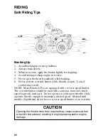 Предварительный просмотр 89 страницы Polaris ATV 2002 Owner'S Manual