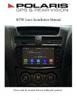 Polaris BT50 Luxx Installation Manual preview