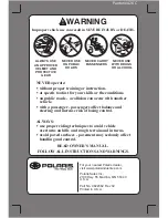 Preview for 3 page of Polaris Hawkeye 2X4 2010 Owner'S Manual