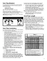 Preview for 9 page of Polaris PGC 34-100-2NV Installation Instructions And Use & Care Manual