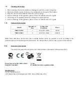 Preview for 11 page of Polaris PRE 0912 Manual Instruction