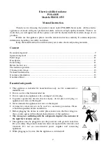 Preview for 9 page of Polaris PRE K 0715 Manual Instruction