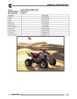 Предварительный просмотр 10 страницы Polaris PREDATOR 2003 Service Manual