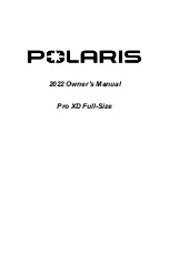 Preview for 3 page of Polaris PRO XD Owner'S Manual