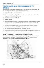 Preview for 126 page of Polaris PRO XD Owner'S Manual