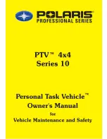 Polaris PTV 4x4 Series 10 Owner'S Manual preview