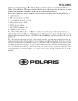 Предварительный просмотр 3 страницы Polaris RANGER 800 EPS Midsize Owner'S Manual