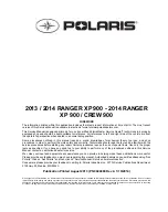 Предварительный просмотр 1 страницы Polaris RANGER CREW 900 2014 Manual