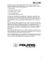 Предварительный просмотр 5 страницы Polaris Ranger EV 2011 Owner'S Manual