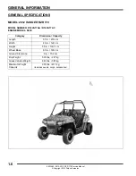 Preview for 10 page of Polaris RANGER RZR 170 Service Manual