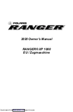 Предварительный просмотр 3 страницы Polaris RANGER XP 1000 2020 Owner'S Manual