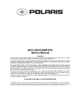 Предварительный просмотр 1 страницы Polaris RZR 570 2013 Service Manual