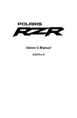 Предварительный просмотр 3 страницы Polaris RZR Pro R 2022 Owner'S Manual