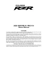 Polaris RZR PRO R Service Manual предпросмотр