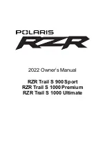 Предварительный просмотр 3 страницы Polaris RZR Trail S 1000 Premium 2022 Owner'S Manual