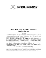 Polaris RZR XP 1000 2014 Service Manual предпросмотр