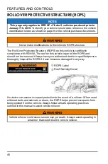 Preview for 48 page of Polaris RZR XP 4 TURBO S VELOCITY 2019 Owner'S Manual For Maintenance And Safety