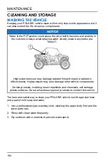 Preview for 184 page of Polaris RZR XP 4 TURBO S VELOCITY 2019 Owner'S Manual For Maintenance And Safety