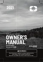 Polaris Sportsman 850 2021 Owner'S Manual preview