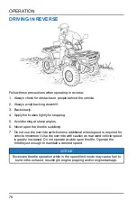 Предварительный просмотр 78 страницы Polaris Sportsman 850 2021 Owner'S Manual