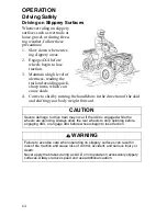 Preview for 64 page of Polaris Sportsman 9921477 Owner'S Manual