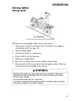 Preview for 65 page of Polaris Sportsman 9921477 Owner'S Manual