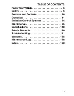 Preview for 5 page of Polaris Sportsman 9921792 Owner'S Manual