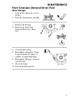 Предварительный просмотр 77 страницы Polaris Sportsman 9921837 Owner'S Manual