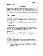 Preview for 8 page of Polaris Sportsman 9921848 Owner'S Manual