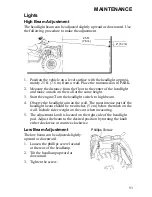 Preview for 97 page of Polaris Sportsman 9922237 Owner'S Manual