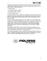 Предварительный просмотр 5 страницы Polaris Sportsman 9922452 Owner'S Manual