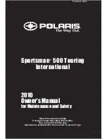 Предварительный просмотр 1 страницы Polaris Sportsman 9922551 Owner'S Manual