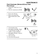 Предварительный просмотр 78 страницы Polaris Sportsman 9922551 Owner'S Manual