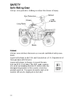 Предварительный просмотр 18 страницы Polaris Sportsman 9922553 Owner'S Manual