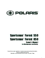 Preview for 1 page of Polaris Sportsman Forest 550 Owner'S Manual