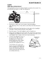 Предварительный просмотр 113 страницы Polaris Sportsman Touring 570 Owner'S Manual For Maintenance And Safety