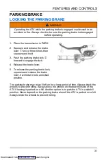 Предварительный просмотр 33 страницы Polaris Sportsman XP 1000 S 2020 Owner'S Manual For Maintenance And Safety