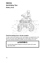 Предварительный просмотр 74 страницы Polaris Sprotsman 700 Safety And Maintenance Manual