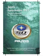Polaris Sprotsman MV7 Owner'S Manual preview