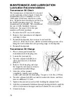 Preview for 79 page of Polaris Trail Blazer 2004 Owner'S Manual